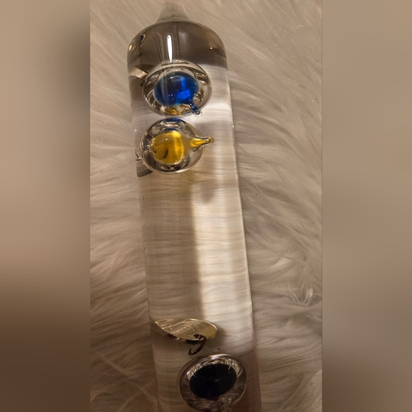 Galileo Thermometer Science Liquid Glass Guage Gadget - Picture 3 of 12